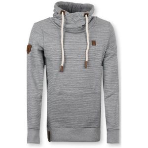 naketano Hoodie Herren Grey Stripes
