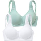 petite fleur T-Shirt-BH (Packung, 2 Stück) ohne Bügel aus Baumwolle