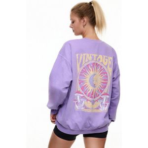 Worldclassca Sweatshirt Worldclassca Oversized Sweatshirt VINTAGE Print Langarm Pullover