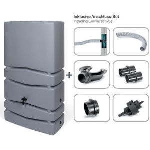 Kreher Regentonne XXL Wassertank "AQUA TOWER" 350 Liter in GLATTER OPTIK mit Füllautomat, 350 l, (1-tlg)