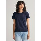 Gant T-Shirt REG SHIELD KA T-SHIRT mit einer kleinen aufgestickten Wappen-Grafik auf der Brust