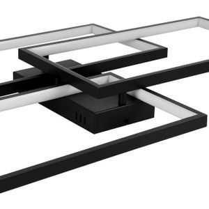 ZMH LED Deckenleuchte Whonzimmer mit Fernbedienung Modern Schlafzimmerlampe Metall, Augenschutz, LED fest integriert, Dimmbar Nachtlichtfunktio Farbwiedergabeindex ≥80