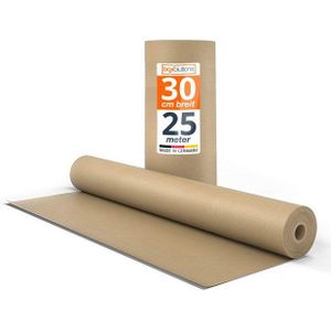 Boxolutions Packpapier Natürliches Geschenkpapier, Kraftpapier braun, 1 Rolle, 0,3 m x 25 m