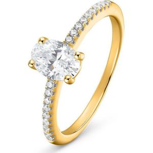 FAVS Silberring FAVS Damen-Damenring 925er Silber 1 Zirkonia, Zirkonia, synthetisch
