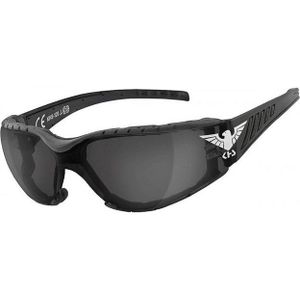 KHS Sonnenbrille Einsatzbrille, smoke (Packung) gummierter Rahmen mit Belüftung