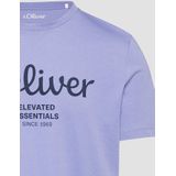 s.Oliver Kurzarmshirt T-Shirt mit Logo-Print Artwork