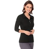 Trigema Poloshirt TRIGEMA Poloshirt mit Kristallsteinen (1-tlg)