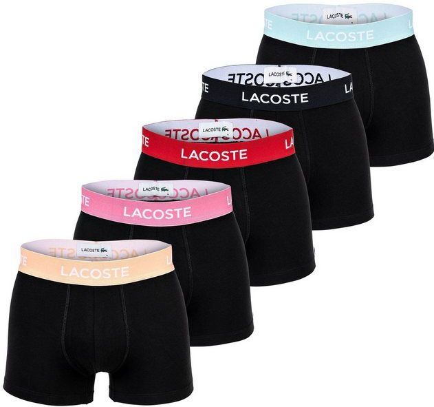 Lacoste Boxer Herren Boxershort 5er Pack Baumwolle (Packung, 5er Pack)