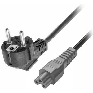 Bolwins J49C Kaltgerätekabel 1,2m Netzkabel Stromkabel CEE 7/7 zu C5 für PC TV Stromkabel