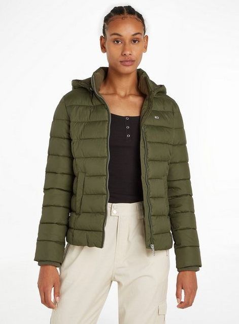 Tommy Jeans Steppjacke TJW BASIC HOODED JACKET mit Kapuze
