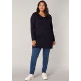 Base Level Curvy V-Ausschnitt-Pullover BAS-ANINE-LONG Feinstrick-Qualität