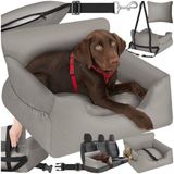 tectake Hunde-Autositz Hundeautositz, mit Sicherheitsleine und 2 Befestigungsgurten, längenverstellbar