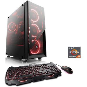CSL HydroX V28114 Gaming-PC (AMD Ryzen 5 5600G, 16 GB RAM, 1000 GB SSD, Wasserkühlung)