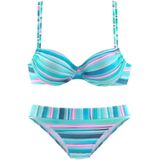Venice Beach Bügel-Bikini in gestreifter Piqué-Qualität