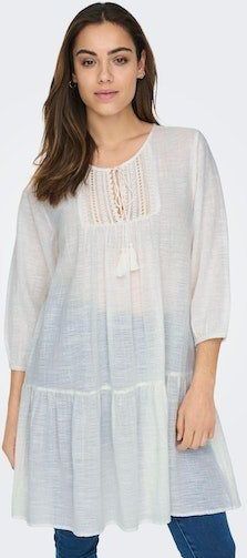 ONLY Tunikakleid ONLVINNIE LIFE 3/4 LACE TUNIC WVN NOOS als Minikleid oder Tunikabluse tragbar