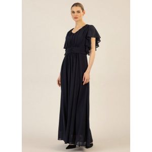 Apart Abendkleid aufwendig gearbeitet mit drappierten Einsätzen