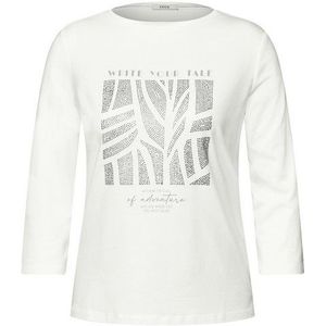 CECIL 3/4-Arm-Shirt mit funkelnden Glitzersteinchen