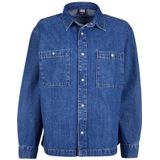 URBAN CLASSICS Langarmhemd Urban Classics Damen Ladies Oversized Denim Shirt