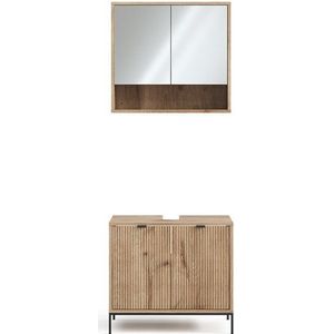 Vicco Badmöbel-Set Eliza, Viking Oak, 2 Teile