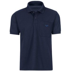Trigema Poloshirt TRIGEMA Polohemd mit Brusttasche (1-tlg)