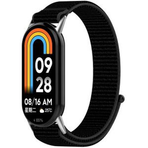 Wigento Smartwatch-Armband Für Xiaomi Smart Band 9 / 9 NFC Design Nylon Klettverschluss Band M8