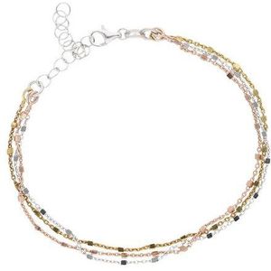 Firetti Armband Schmuck Geschenk Silber 925 Armschmuck Armkette Fantasie tricolor