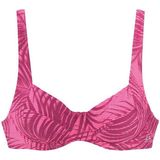 LASCANA ACTIVE Bügel-Bikini-Top Coal, im Mustermix aus Palmen und Streifen