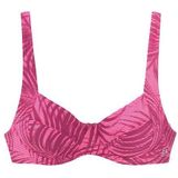 LASCANA ACTIVE Bügel-Bikini-Top Coal, im Mustermix aus Palmen und Streifen
