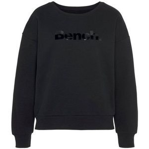 Bench. Loungewear Sweatshirt mit glänzendem Logodruck, Loungewear