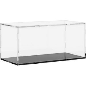 vidaXL Standfuß Vitrine Transparent 30x15x14 cm Acryl