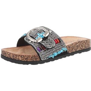 Ital-Design Komfortable Sandalen mit Schick – Ideal für den Sommer Pantolette (89322834) Flach Pantoletten in Schwarz