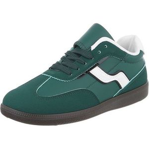 Ital-Design Damen Low-Top Freizeit Sneaker (88519456) Flach Sneakers Low in Grün