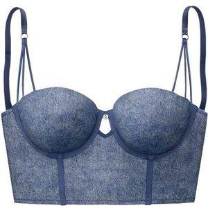 Vivance Corsage mit Bügel im angesagten Jeans-Look, sexy Dessous