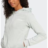 adidas Sportswear Trainingsanzug W LINEAR TS (2-tlg), Trainingsjacke mit Kapuze, Tracksuit