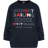 SOCCX Sweater mit verkürzten Ärmeln