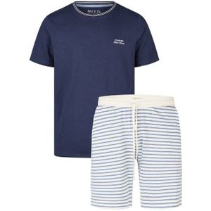 Phil & Co. Shorty Chill Nights (Set, 2 tlg., 2-teilig) Herren Schlafanzug Pyjama kurz Baumwolle Kurzarm