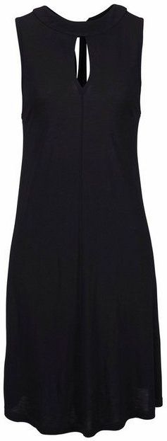 LASCANA Jerseykleid in weit schwingender Form, mit Taschen, Bindeband im Nacken, elegant