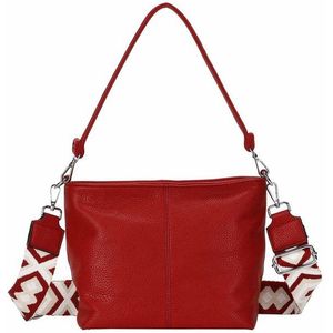 ITALYSHOP24 Schultertasche DAMEN TASCHE SHOPPER Hobo Bag Reise Freizeit Urlaub Leder Optik leicht (Spar-Set: Tasche mit 2 Gürtel), Handtasche Crossbody Umhängetasche Beuteltasche Crossover BodyBag