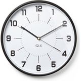 QLK Wanduhr Moderne Wanduhr Cozy ø31cm modern Bahnhofsuhr schwarz weiß