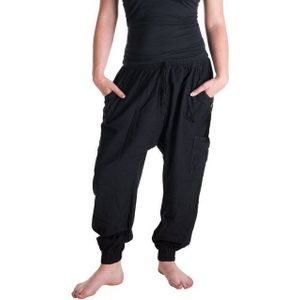Vishes Haremshose Haremshose mit elastischem Bund, handgewebt Pluderhose, Pumphose, Hippie, Goa, Ethno Style