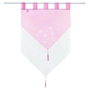 Gardinenbox Scheibengardine, Schlaufen (1 St), transparent, Voile, Zweilagig Scheibenhänger Panneaux Bistrogardine