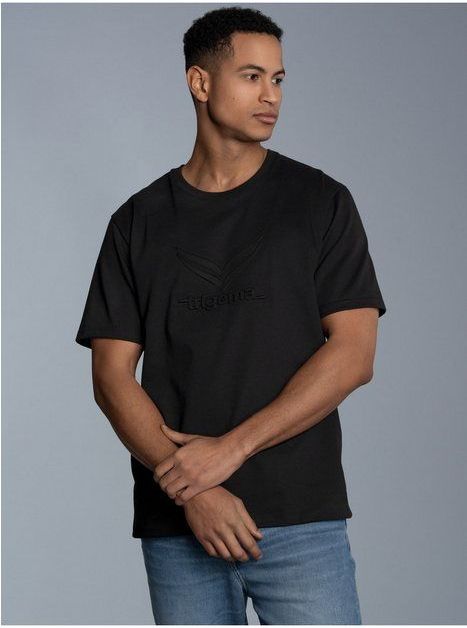 Trigema T-Shirt TRIGEMA Heavy Oversized T-Shirt mit 3D-Motiv (1-tlg)