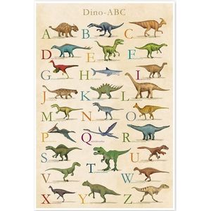 Posterlounge Poster coico, Dino ABC, Kindergarten Illustration