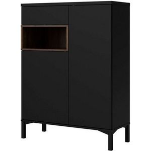 INOSIGN Highboard Roommers, Anrichte, Stauraum, Sideboard, Kommode, Höhe 118 cm, Breite 88,7 cm, 1 offenes Fach mit Rahmen-Optik