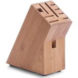 Zeller Present Messerblock Bamboo (1tlg), geeignet für 8 Messer und eine Schere
