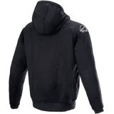 Alpinestars Motorradjacke Alpinestars Chrome Ignition Hoodie schwarz / rot-fluo