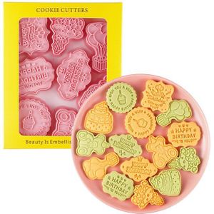 Coonoor Ausstechform 3D Oster-Ausstechformen-Set,DIY-Backen Stempel-Set, (8-St)