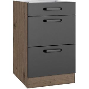 wiho Küchen Unterschrank Elba Breite 50 cm, mit zwei Auszügen