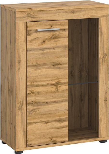 INOSIGN Vitrine Aosta, Breite 60 cm, stehend oder hängend, in verschiedenen Farben Türanschlag wechselbar, 1 Glaseinlegeboden, Hängeeitrine, Standvitrine