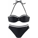 LASCANA Bügel-Bandeau-Bikini mit Kontrastdetails